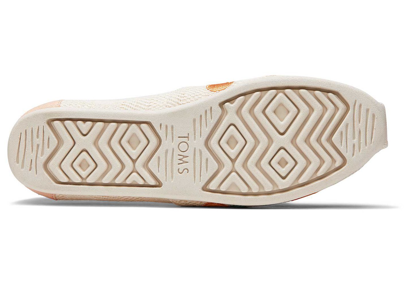 Toms Alpargata Embroidered Oranges Espadrille Beige - Womens - 02584-UWJK